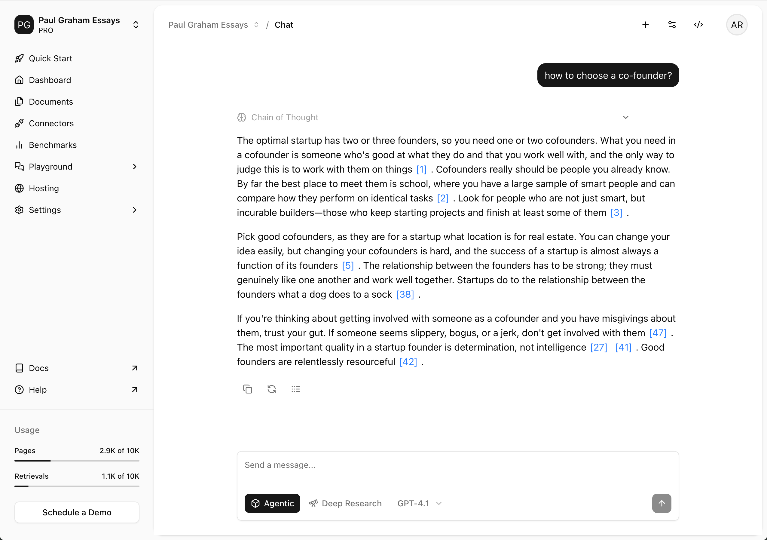 Agentset Platform Interface