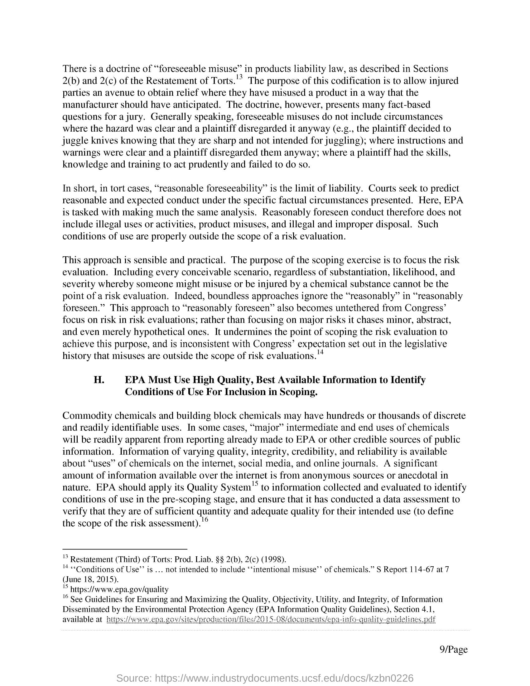 text example
